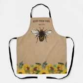 養蜂家アピアリストビーファームハニービーハニカムT エプロン (正面)