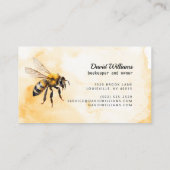 養蜂家アピアリストビーファームミツバチ 名刺 (裏面)