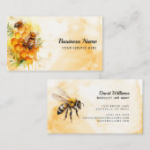 養蜂家アピアリストビーファームミツバチ 名刺 (正面/裏面)