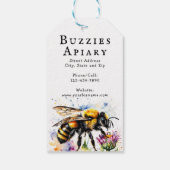 養蜂家アピールハニージャーラベル ギフトタグ (裏面)