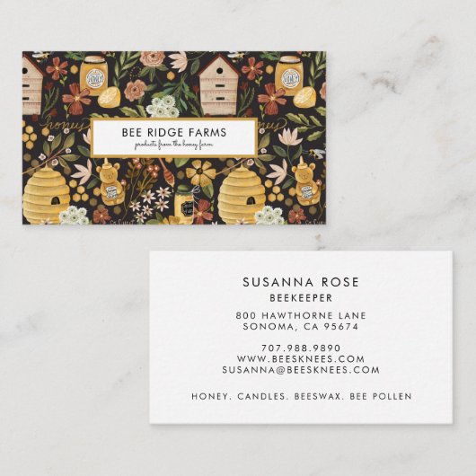 養蜂家アピールハニー製品 名刺 (正面/裏面)