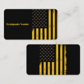 養蜂家アメリカ国旗 名刺 (正面/裏面)