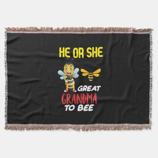 養蜂家アート素晴らしおばあちゃんへ スローブランケット (正面)