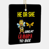 養蜂家アート素晴らしおばあちゃんへ セラミックオーナメント (右)