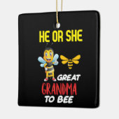養蜂家アート素晴らしおばあちゃんへ セラミックオーナメント (左)