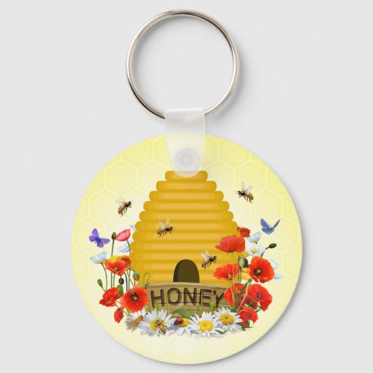 養蜂家キーリング キーホルダー (正面)