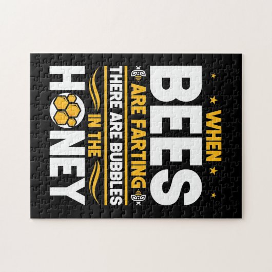 養蜂家ギフト |ミツバチが養殖している時期 ジグソーパズル (横)