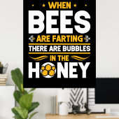 養蜂家ギフト |ミツバチが養殖している時期 ポスター (ホームオフィス)