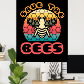 養蜂家ギフト 救| ポスター (ホームオフィス)