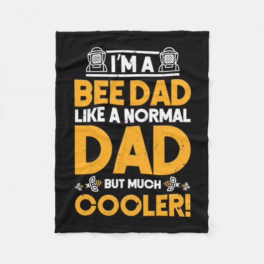 養蜂家ギフト |私はビーパパ フリースブランケット (正面)