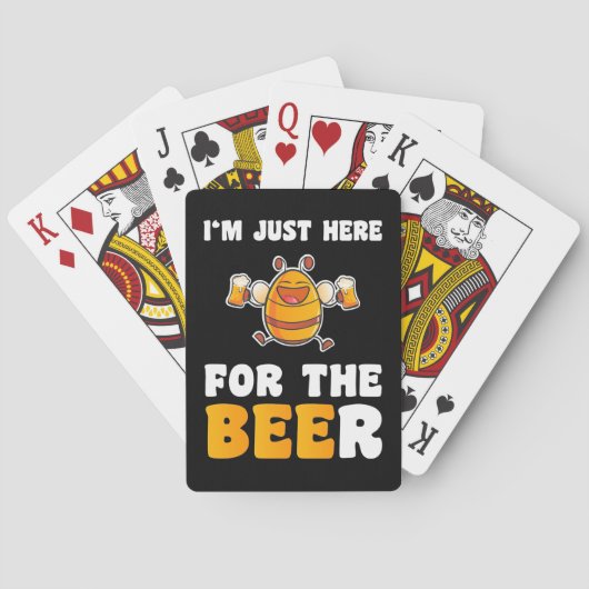 養蜂家ギフト |私は蜂のためにここにいる トランプ (裏面)