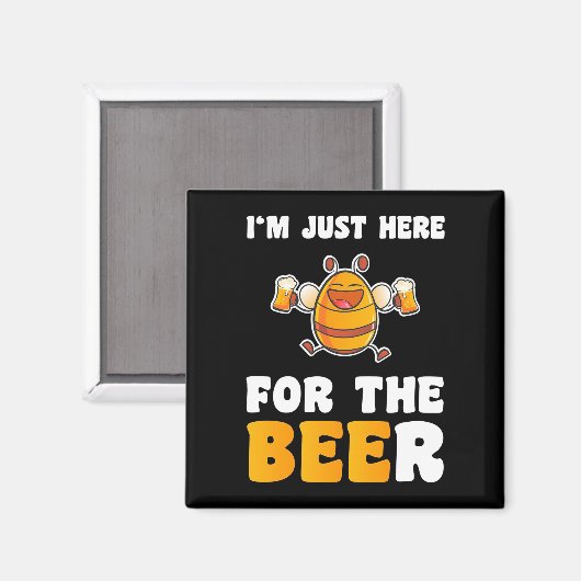 養蜂家ギフト |私は蜂のためにここにいる マグネット (正面/裏面)