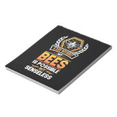 養蜂家ギフト |蜂が来ない日は無意味 ノートパッド (回転)