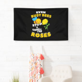 養蜂家ギフト |蜂忙しも 横断幕 (インサイチュ)