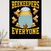 養蜂家ギフト |養蜂家と全員 ポスター (キッチン)