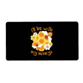 養蜂家ギフト |養蜂家は私の新婚旅行と一緒になる ラベル (正面)