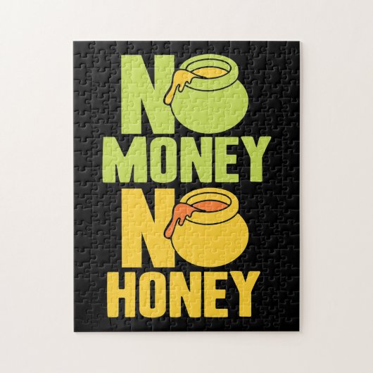 養蜂家ギフト |養蜂家No Money No Honey ジグソーパズル (縦)
