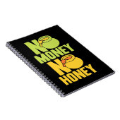 養蜂家ギフト |養蜂家No Money No Honey ノートブック (右側)