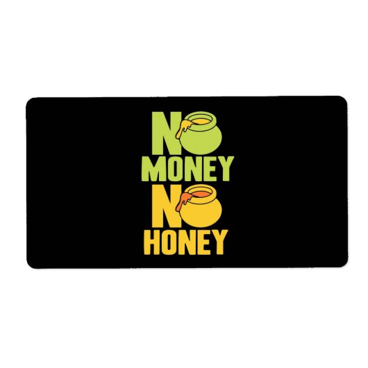 養蜂家ギフト |養蜂家No Money No Honey ラベル (正面)