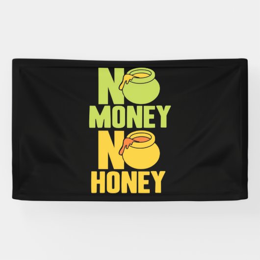 養蜂家ギフト |養蜂家No Money No Honey 横断幕 (横)
