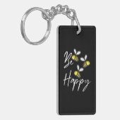 養蜂家ギフト | Beekeeper Be Happy キーホルダー (正面左)