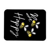 養蜂家ギフト | Beekeeper Be Happy マグネット (横)