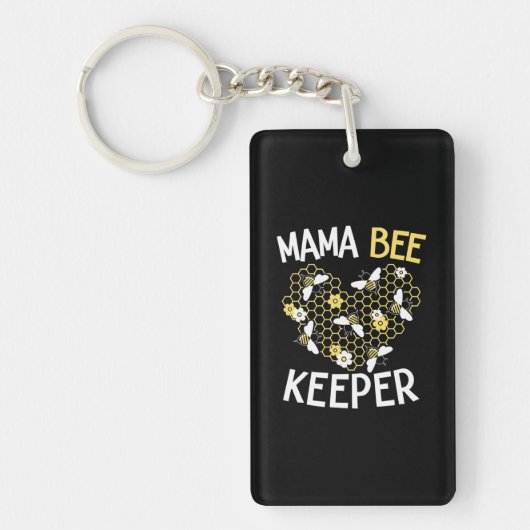 養蜂家ギフト Mama Bee Keeper | Mama Bee Keeper キーホルダー (正面)