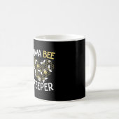 養蜂家ギフト Mama Bee Keeper | Mama Bee Keeper コーヒーマグカップ (正面右)