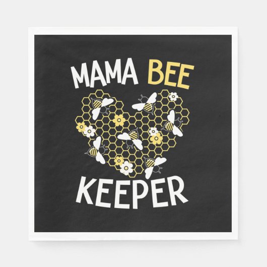 養蜂家ギフト Mama Bee Keeper | Mama Bee Keeper スタンダードランチョンナプキン (正面)