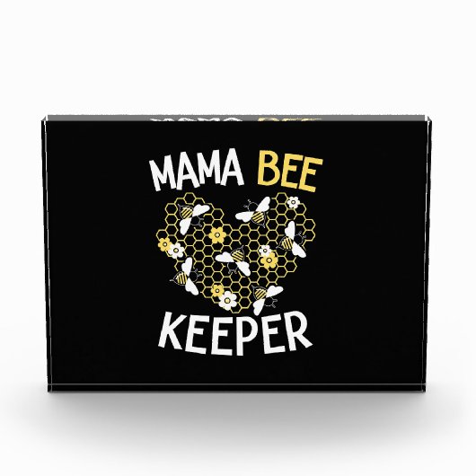 養蜂家ギフト Mama Bee Keeper | Mama Bee Keeper フォトブロック (正面)
