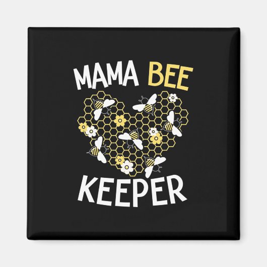 養蜂家ギフト Mama Bee Keeper | Mama Bee Keeper マグネット (正面)