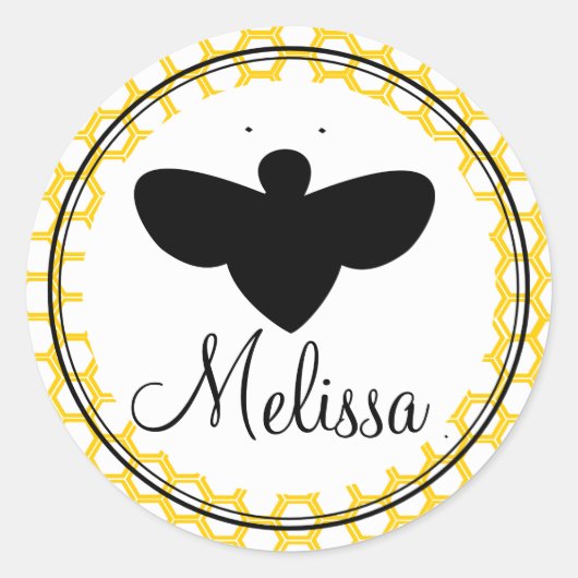 養蜂家ステッカー ラウンドシール (正面)