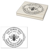 養蜂家ダブルラインゴムスタンプ ラバースタンプ (押印)