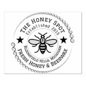 養蜂家ダブルラインスターラバースタンプ ラバースタンプ (インプリント)