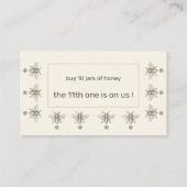 養蜂家ハニーカスタマーロイヤリティカードアイボリー ロイヤリティカード (裏面)