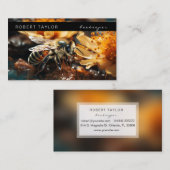 養蜂家ハニーセラービーリングや輪農家カード 名刺 (正面/裏面)