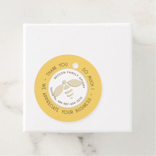 養蜂家ハニービーありがとうプロモーションギフトラベル フェイバータグ (インサイチュ)