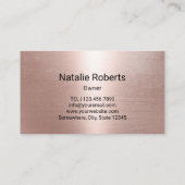 養蜂家ハニービーアピアニカムバラ金ゴールド 名刺 (裏面)