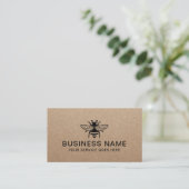 養蜂家ハニービーアピールクラフト素朴クラフト 名刺 (スタンド正面)