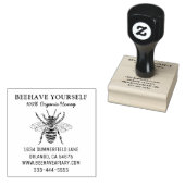 養蜂家ハネビーハニーアピールビーファーム ラバースタンプ (押印)