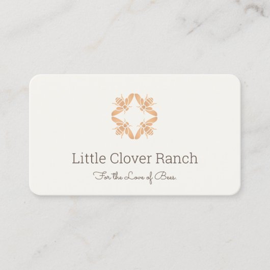 養蜂家ハネビービービビジネスカード 名刺 (正面)