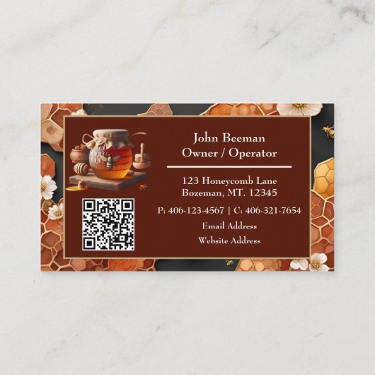 養蜂家名刺 名刺 (裏面)