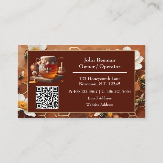 養蜂家名刺 名刺 (裏面)