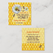 養蜂家養蜂蜜蜂ハニーセラービーファーム スクエア名刺 (正面/裏面)