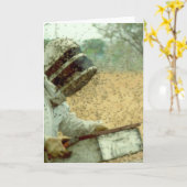 養蜂家 カード (黄色い花)