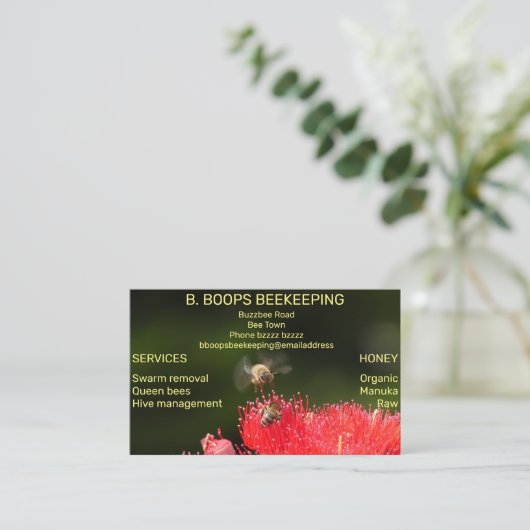 養蜂家 名刺 (スタンド正面)