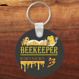 養蜂家 – 私が走れば、あなたも走る – Bee – 養蜂 キーホルダー