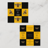 養蜂家、蜂蜜売り、養蜂家農家 スクエア名刺 (正面/裏面)