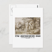 養蜂家(1568年)ピエーター・ブルゲル長老 ポストカード (正面/裏面)