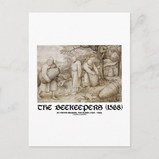 養蜂家(1568年)ピエーター・ブルゲル長老 ポストカード (正面)
